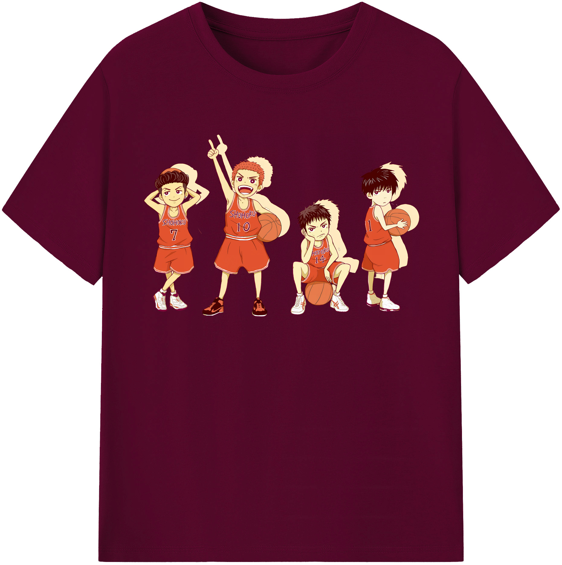 （画像用） SLAM DUNK／スラムダンク レディースカジュアルプリントTシャツ（綿100％）